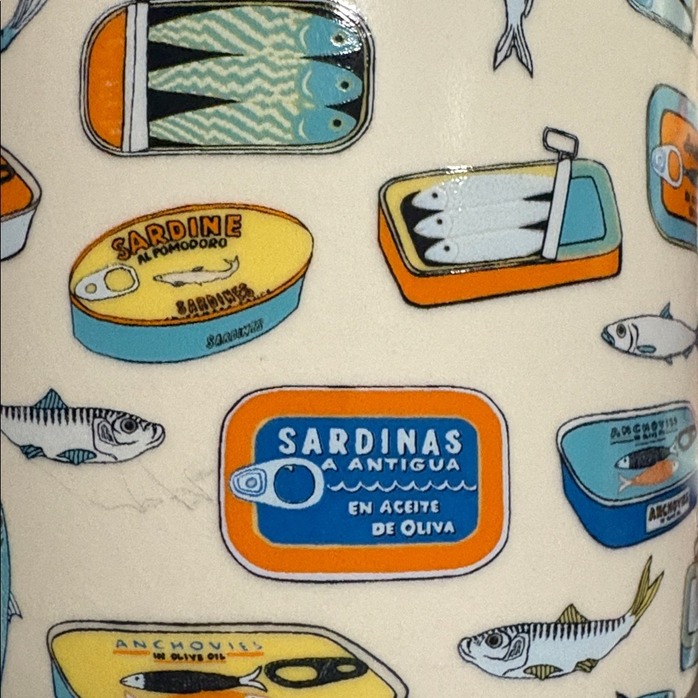 🐟Urban Outfitters Sardine Hidden Fish Mug. Unused. - Picture 8 of 16